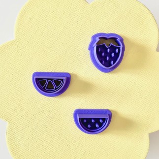 Pack de 3 cortadores con formas de frutas - Lylo Tools