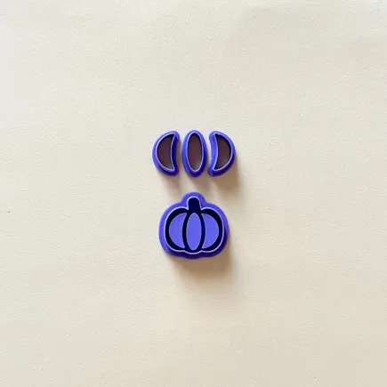 Cortador arcilla polimérica - calabaza efecto vidriera