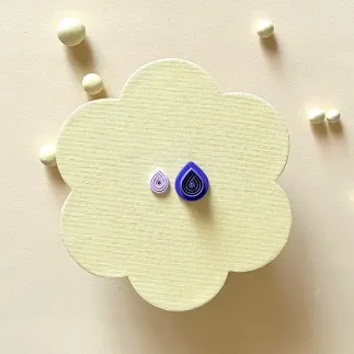 Cortador arcilla polimérica: mini gota con líneas - Lylo Tools