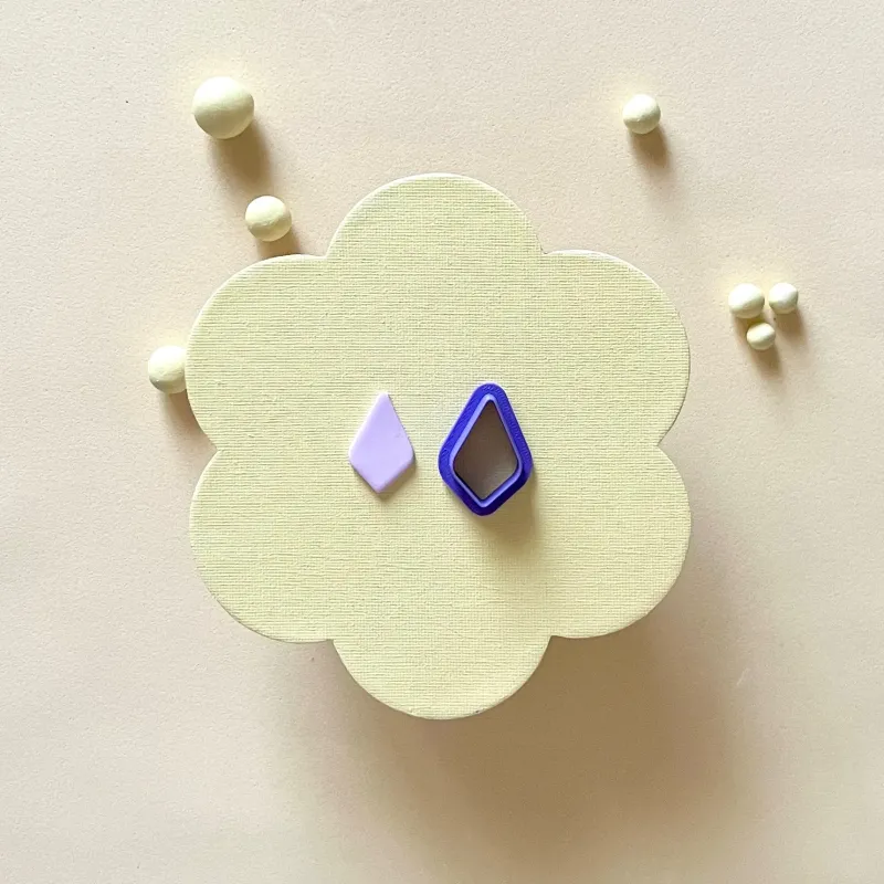 Cortador arcilla polimérica - gota forma geométrica