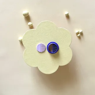 Cortador arcilla polimérica: semicírculo líneas art deco - Lylo Tools