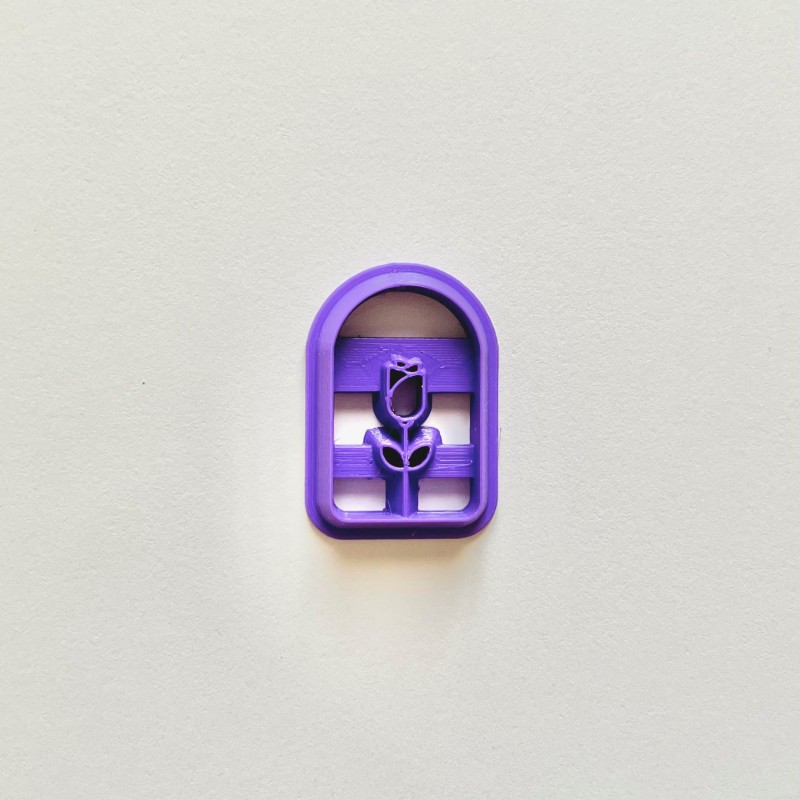 Cortador para arcilla polimérica arco con rosa