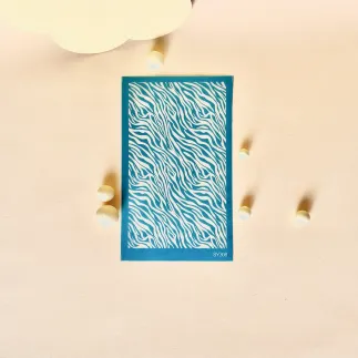 Silk screen para arcilla: plantilla cebra - Lylo Tools