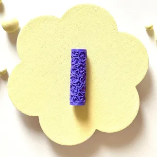 Mini rodillo de textura - estampado floral