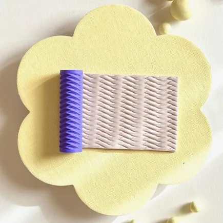 Mini rodillo de textura - estampado ondas