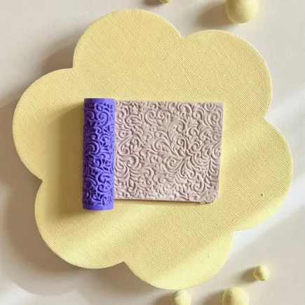 Mini rodillo de textura - estampado florituras