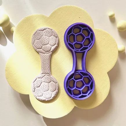 Cortador arcilla polimérica: llavero balón de fútbol - Lylo Tools