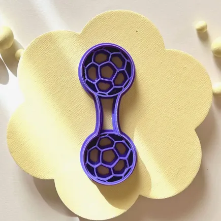 Cortador arcilla polimérica - llavero balón de fútbol