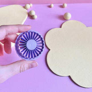 Cortador para arcilla polimérica flor boho