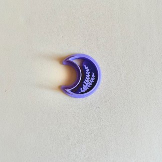 Cortador para arcilla polimérica luna con flores - Lylo Tools