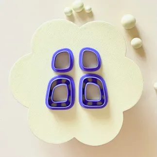 Cortador arcilla polimérica: set cuadrados orgánicos - Lylo Tools