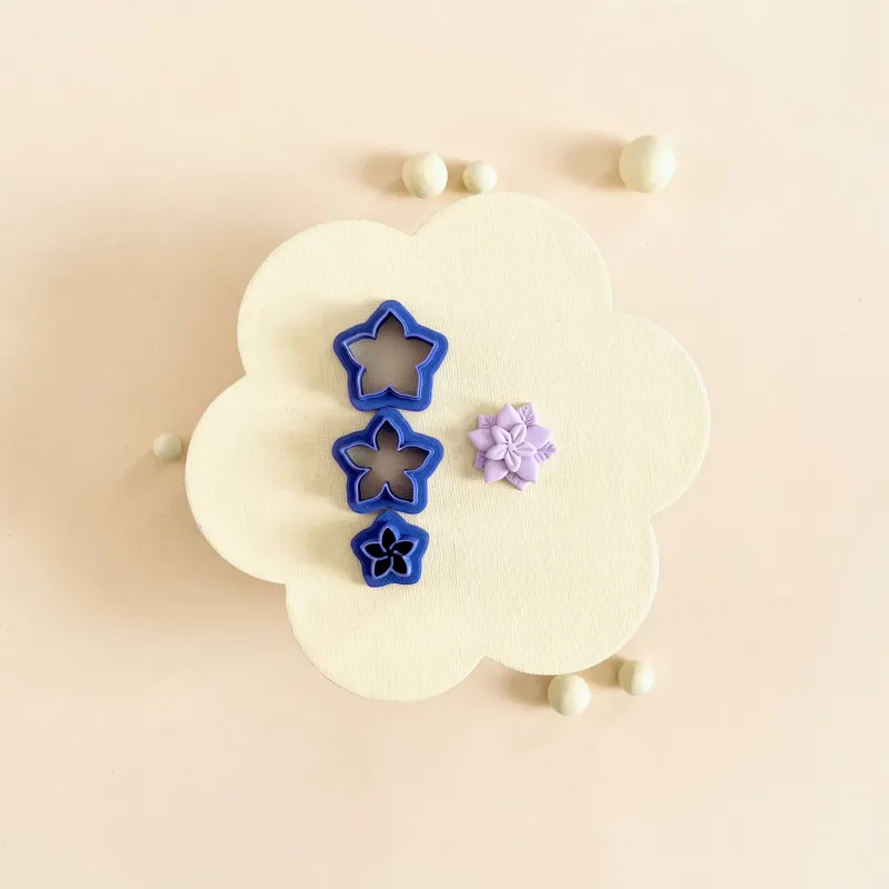 Set cortadores arcilla polimérica - Poinsettia Set cortadores arcilla polimérica - Poinsettia