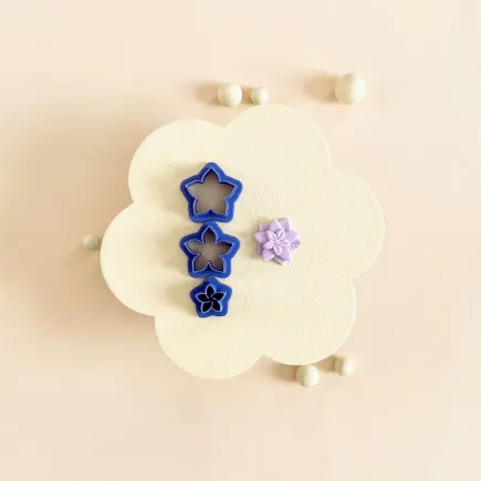 Set cortadores arcilla polimérica - Poinsettia