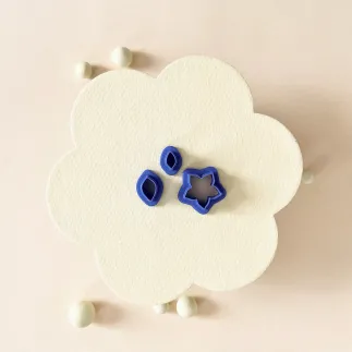 Set cortadores arcilla polimérica: poinsettia con hojas - Lylo Tools