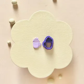 Cortador arcilla polimérica - Chocolate con nata