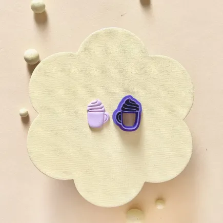 Cortador arcilla polimérica - Chocolate con nata