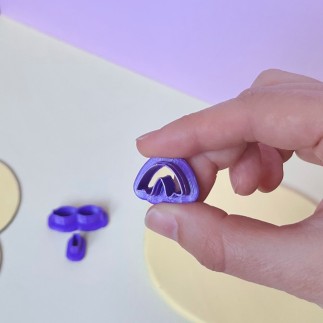 Set de mini cortadores para arcilla polimérica: lazos coquette