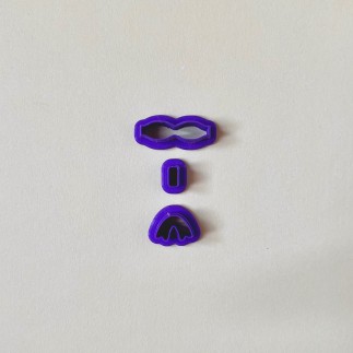 Set mini cortadores arcilla polimérica: lazos coquette - Lylo Tools