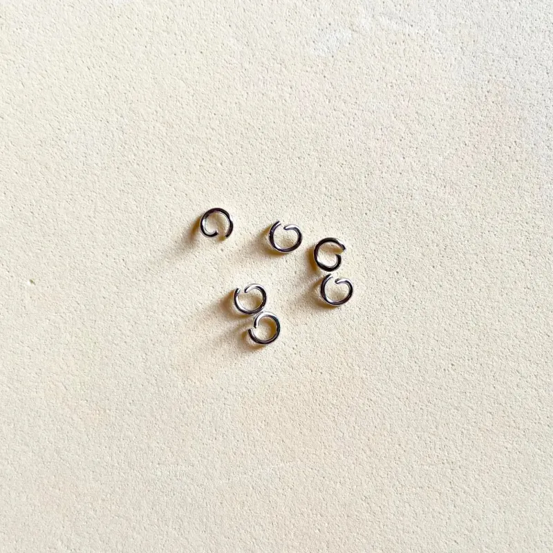 Argolla acero inoxidable - plateado - bolsa 60 uds.