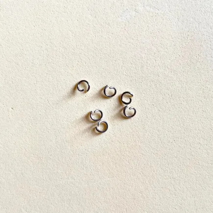 Argolla acero inoxidable - plateado - bolsa 60 uds.