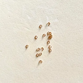 Argolla acero inoxidable - dorado - bolsa 60 uds.