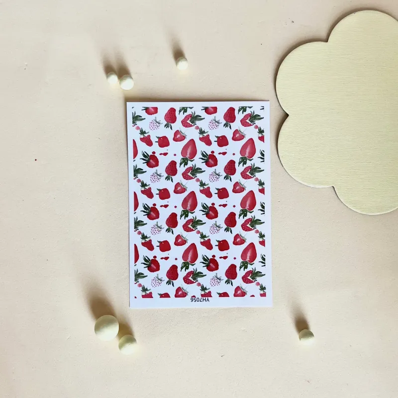 Papel de transferencia para arcilla polimérica - Estilo 13 fresas