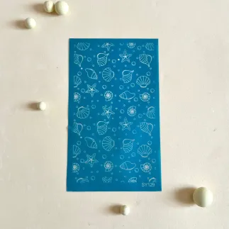 Silk screen para arcilla: plantilla conchas de mar - Lylo Tools