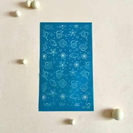 Silk screen para arcilla: plantilla conchas de mar - Lylo Tools