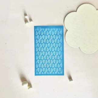 Silk screen para arcilla: plantilla hojas palmera- Lylo Tools
