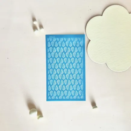 Silk screen para arcilla: plantilla hojas palmera- Lylo Tools