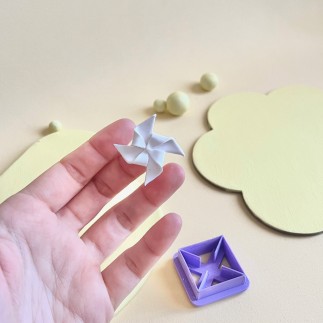 Cortador arcilla polimérica: forma molinillo de viento - Lylo Tools
