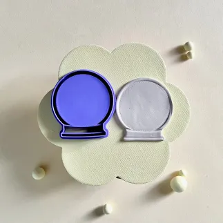 Cortador arcilla polimérica: bola de Navidad con marco - Lylo Tools