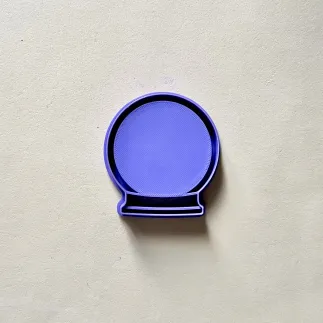 Cortador arcilla polimérica - Bola de Navidad con marco