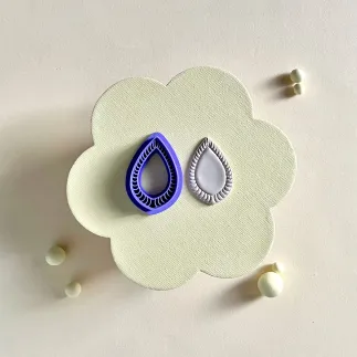 Cortador arcilla polimérica: gota con marcas - Lylo Tools