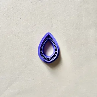 Cortador arcilla polimérica - gota con marcas