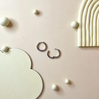 Aro 14mm de acero inoxidable - plateado