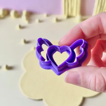 Cortador arcilla polimérica: corazón con alas - Lylo Tools