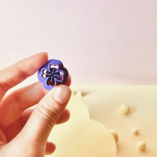 Cortador para arcilla polimérica trébol de 4 hojas