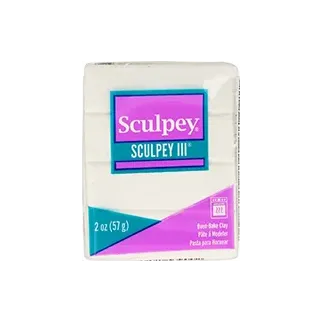 Arcilla polimérica Sculpey III blanco purpurina - Lylo Tools