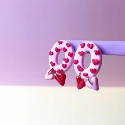 Set de cortadores para arcilla polimérica óvalo estilo donut y corazón