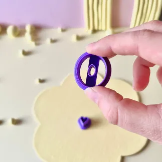 Set de cortadores: óvalo estilo donut y corazón - Lylo Tools