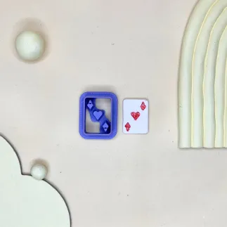 Cortador arcilla polimérica - as de corazones