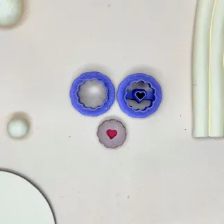 Set cortadores para arcilla polimérica: galleta corazones - Lylo Tools
