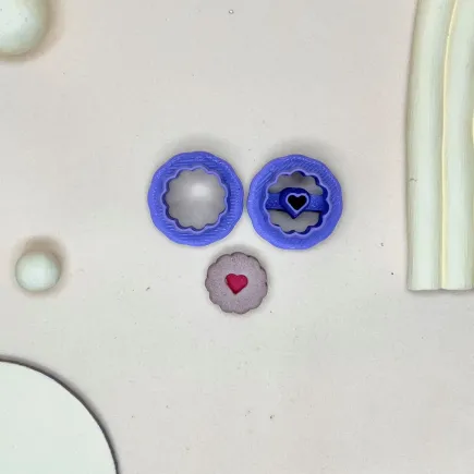 Set cortadores para arcilla polimérica: galleta corazones - Lylo Tools