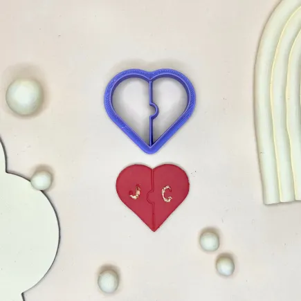 Cortador arcilla polimérica: corazón puzzle - Lylo Tools