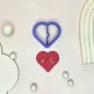 Cortador arcilla polimérica - corazón puzzle