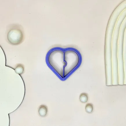Cortador arcilla polimérica - corazón puzzle