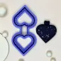 Cortador arcilla polimérica - corazón llavero