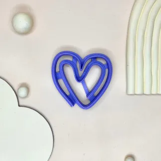 Cortador arcilla polimérica: corazónexterior para llavero - Lylo Tools