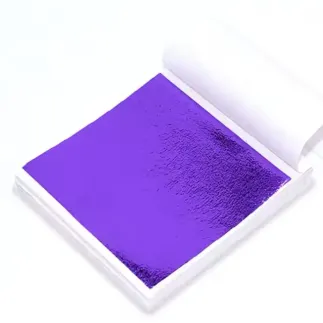 Hojas pan de oro para arcilla polimérica: color morado - Lylo Tools